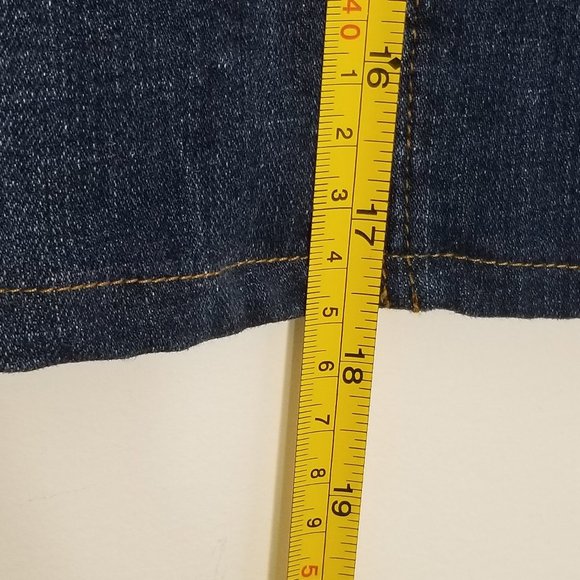 G-Star Raw Dark Wash Blue Cotton Blend Denim Pencil Jean Skirt Pockets Classic - Picture 5 of 9